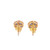 10K Yellow Gold Baguette Diamond Earrings 0.55ctw