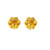 10K  Yellow Gold Diamond Flower Earrings 4.55ctw