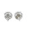 10K  White Gold Diamond Round Earrings 3.05ctw