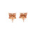 10K Rose Gold Baguette Diamond Earrings 0.90ct 