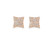 10K Rose Gold Baguette Diamond Earrings 0.90ct 