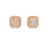 10K Rose Gold Baguette Diamond Earrings 0.65ct 