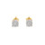10K Yellow Gold Diamond Round Earrings 0.20ctw