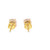 10K Yellow Gold Diamond Round Earrings 0.20ctw
