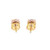 14K Yellow Gold Diamond Round Earrings 0.30ctw