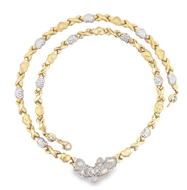 10K Yellow Gold Hollow Diamond Cuts Monaco Bracelet 9.00 17mm - Manhattan  Jewelers