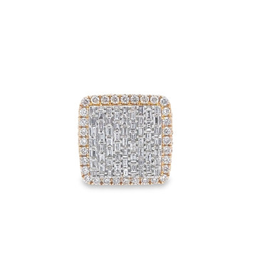 10K Yellow Gold Hollow Diamond Cuts Monaco Bracelet 9.00 17mm - Manhattan  Jewelers