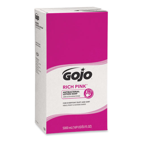 GOJO® Rich Pink Antibacterial Lotion Soap Refill