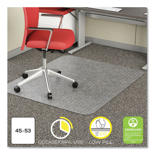 Economat Occasional Use Chair Mat For Low Pile Carpet