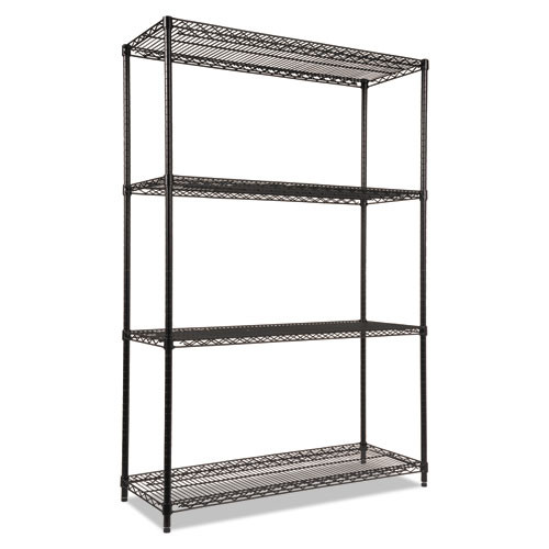 Alera® Nsf Certified Industrial Four-shelf Wire Shelving Kit