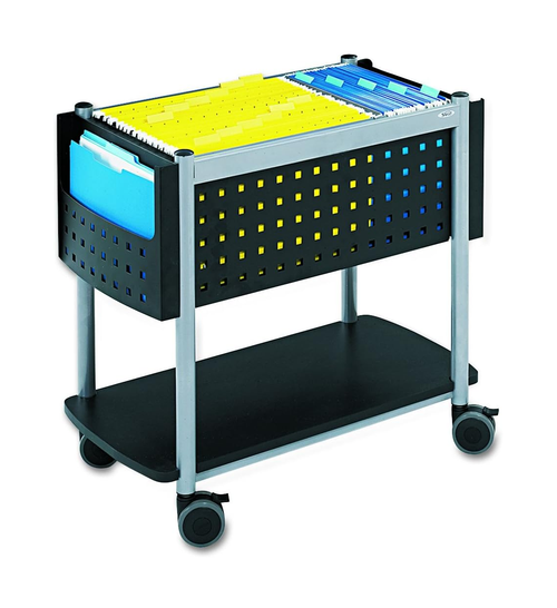 1 Shelf Scoot Open Top Mobile File Cart