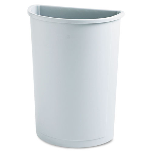 Rubbermaid® Commercial Untouchable Half-Round Plastic Receptacle