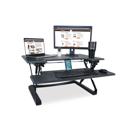 Adjustable Standing Desk With Keyboard Tray