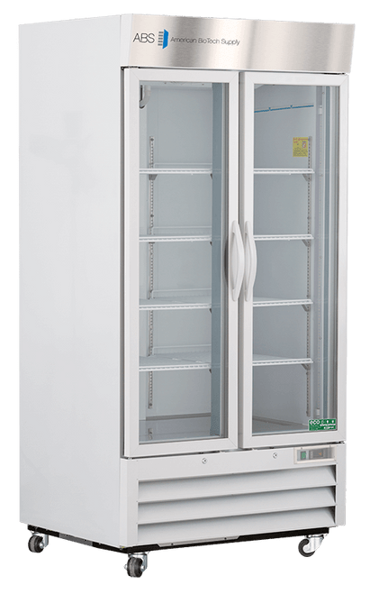 American BioTech Supply ABT-HC-LS-36 36 cu. ft. Double Swing Glass Door Laboratory Refrigerator