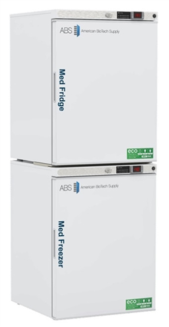 American BioTech Supply PH-ABT-HC-RFC1040 10 cu. ft. Solid Door Combo Pharmacy Refrigerator/Freezer (-40°C)