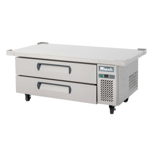 Migali® C-CB52-60-HC 52″ Wide Refrigerated Chef Base with 60″ Extended Top