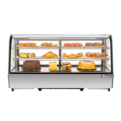 Migali® C-70CTC-48 48” Wide Counter-Top Straight Glass Display Case Refrigerator