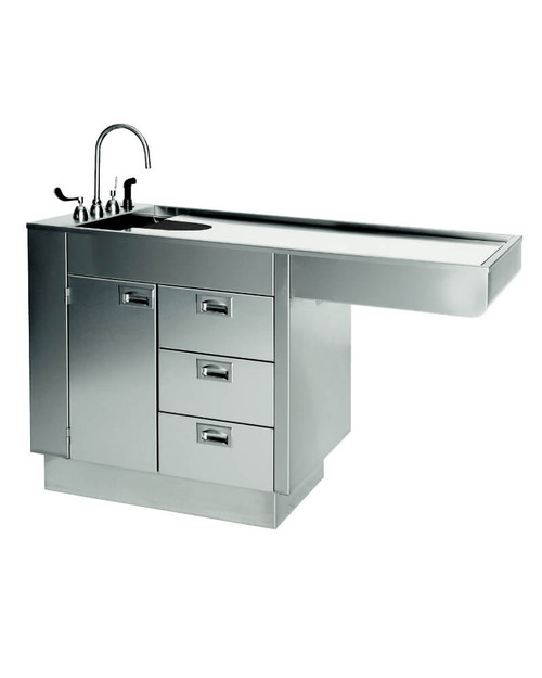 Infinium Petlift All Stainless Veterinary Wet Table with Cabinet Infinium Petlift All Stainless Veterinary Wet Table with Cabinet
