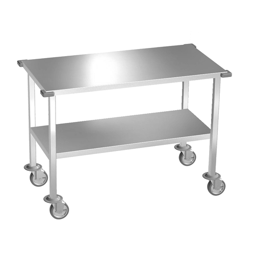 Infinium Stainless Gurney & Work Transport Table with Protective Bumpers