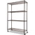 Alera 4-shelf Wire Shelving Kit With Casters