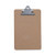 Hardboard Clipboard, 0.75" Clip Capacity, Holds 5 X 8 Sheets, Brown