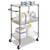 Alera® 2 Shelves Three-tier Wire Metal Cart With Basket