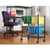 1 Shelf Two-tier Metal File Cart For Front-to-back