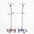 MidCentral Medical Stainless Steel Adjustable IV Towbar