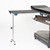 MidCentral Medical Rectangle Carbon Fiber Arm and Hand Table with Leg