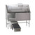 Infinium Petlift AquaQuest Stainless Walk-In Animal Tub 58in