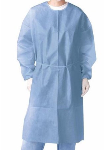 AllSmiles Blue Premium Isolation Gown Fluid Resist 50/pkg