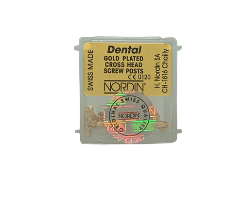 Dentatus-Type Gold Screw Post Rfl. S4 12/Pk