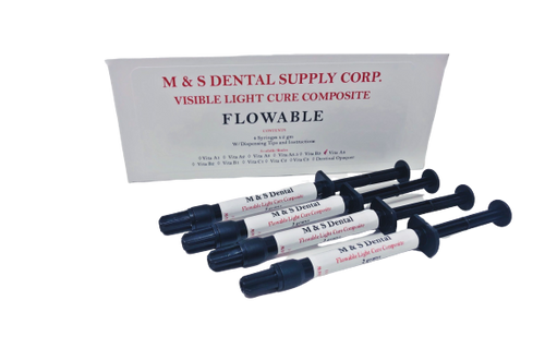 AllSmiles Flowable Light Cure Composite A2 4X2Gm Syringes W/Tips