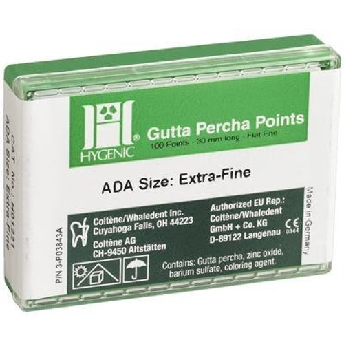 Hygenic Gutta Percha Points Conventional 100/Pk XL