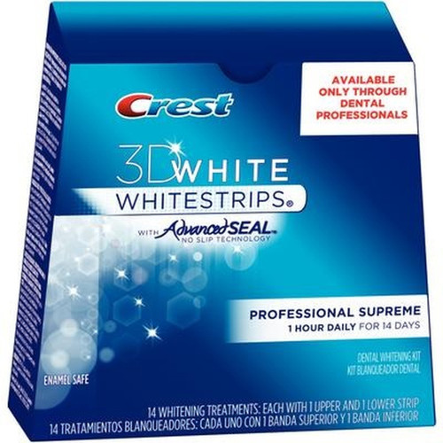 Crest 3D Whitestrips With Advancedseal No Slip Technology