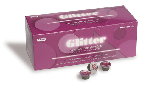 Glitter Prophy Paste 200/Pk Cherry Medium W/Fluoride