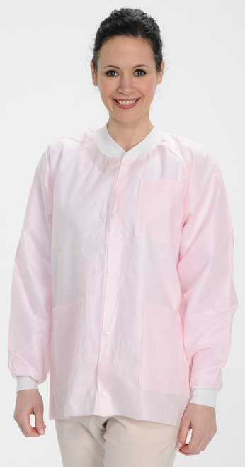 Extrasafe Hip Length Jackets Small Light Pink 10/Pkg