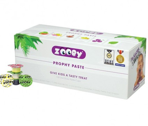 Denticator Zooby Prophy Paste Chocolate Chow Medium Pk100
