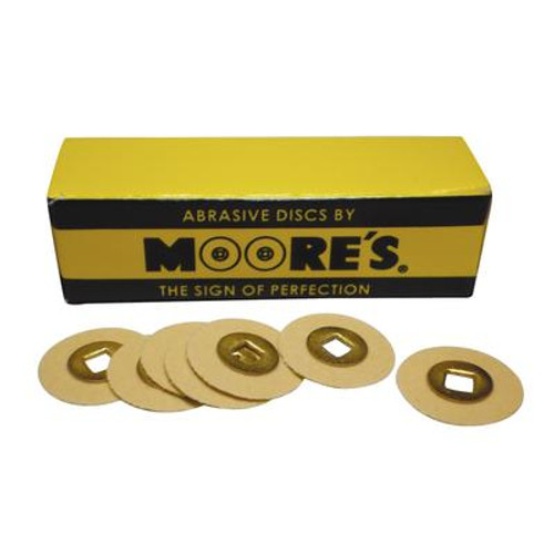 Moore Garnet Disc Paper Brass Center 1/2 in Extra Fine 50/Bx