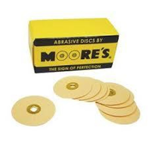 Moore Disc Brass Center 7/8" Cuttle Fine 50Pk
