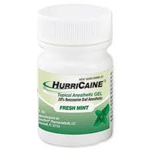 Hurricaine Topical Gel 1Oz Fresh Mint