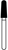 Premier Solo Diamond 856025 Coarse - Round-End Taper 25/Bx