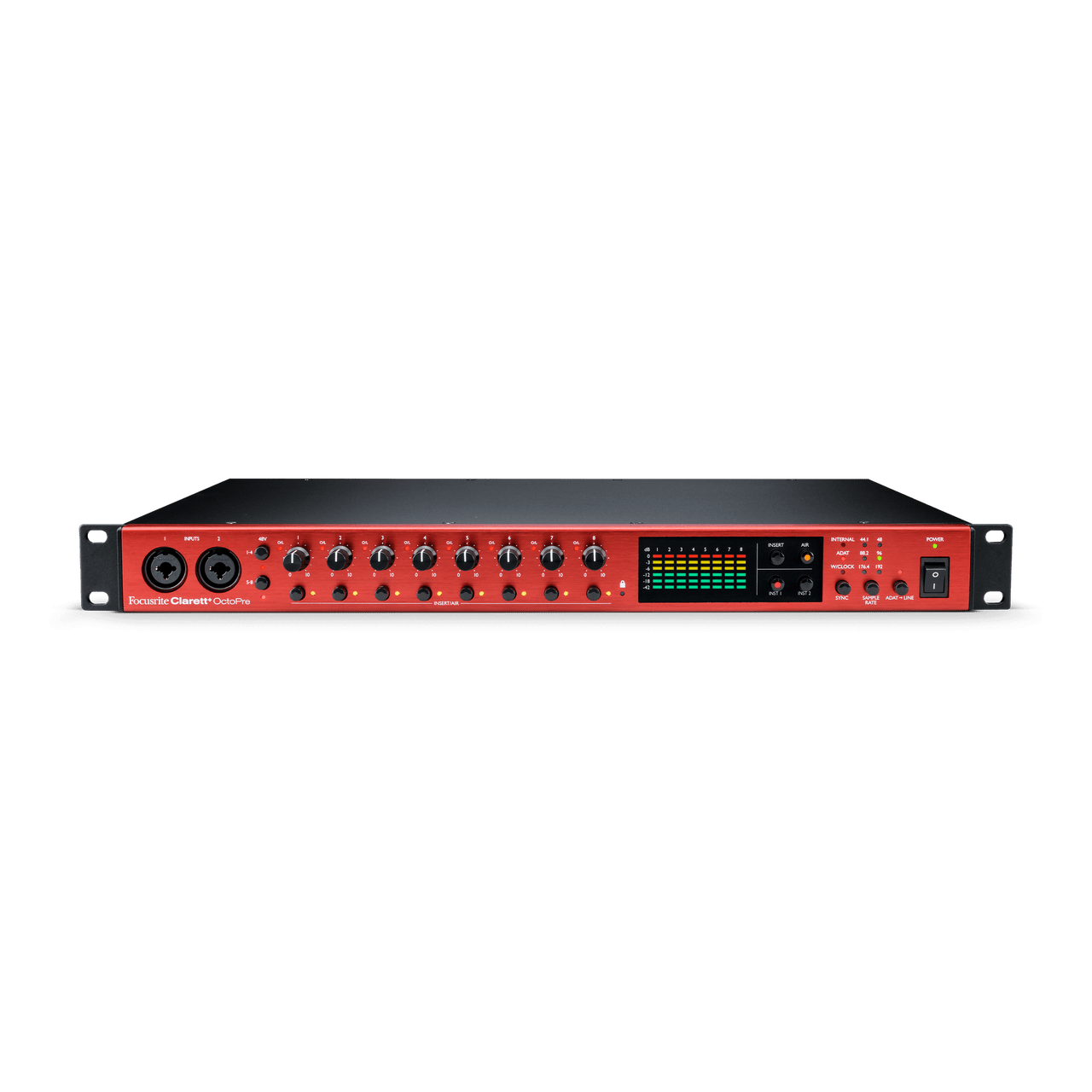【美品！】Focusrite Clarett OctoPre マイク プリアンプ Clarett_OctoPre-frontelevated-