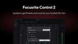 Download the latest software update for Focusrite Control 2