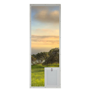 French Door Glass Panel with Pet Door - SB Standard