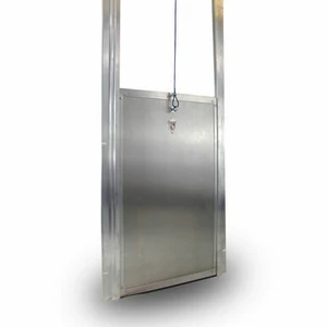 Custom Kennel Clad Insulated Guillotine Kennel Door