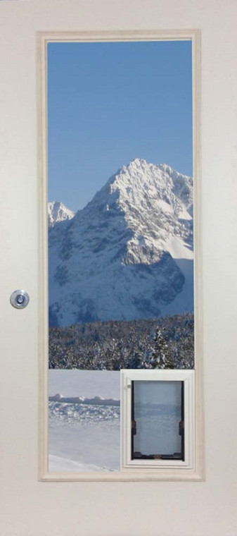 French Door Glass Panel with Pet door - MaxSeal