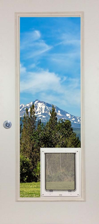French Door Glass Panel with Pet Door - Animate Manual