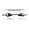 Kimpex HD Complete HD Axle KAWASAKI - 416496
