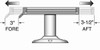 Attwood 3° Seat Mount Handle, Type AO - 713712